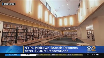 NYPL Reopens In Midtown