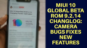 MIUI 10 9.2.14 Global Beta Changlog: Mi Pay | Dark Mode | Mi Cloud