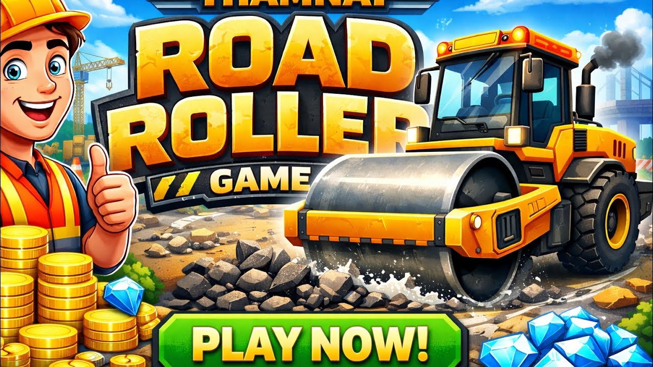 Mega Road Roller Crushing & Leveling the Road! 😲