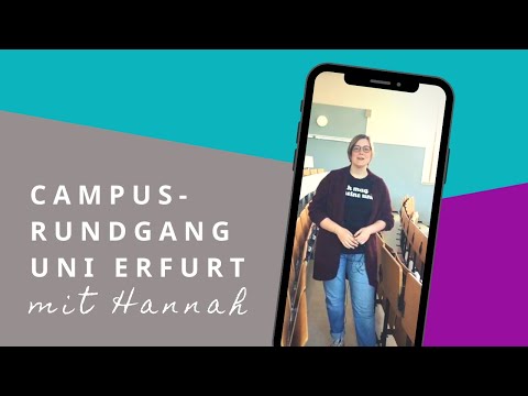 Virtueller Hochschulinfotag: IGTV Campusführung an der Universität Erfurt (Instagram Live Rundgang)