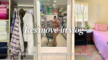 UNI MOVE IN VLOG: Room tour| Cleaning| Groceries| South African YouTuber