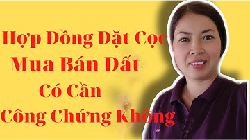 HỢP ĐỒNG ĐẶT CỌC MUA BÁN NHÀ ĐẤT CÓ CẦN CÔNG CHỨNG KHÔNG?|VŨ THỊ NA