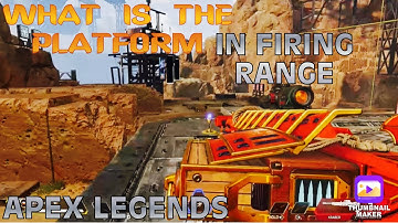 THIS IS WHY THERE IS A PLATFORM IN THE FIRING RANGE - Apex Legends (Season 8)