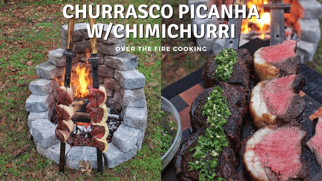 Churrasco Picanha with Chipotle Garlic Chimichurri Recipe | Over The Fire Cooking #shorts