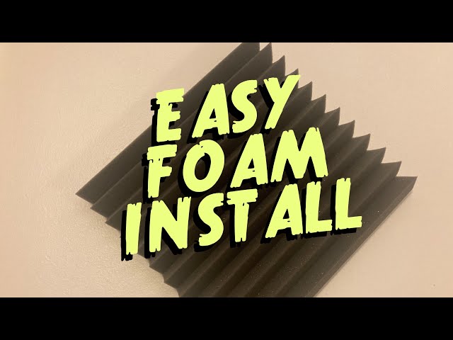 How to Install Acoustic Foam - RenoViso