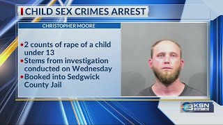 Wichita man arrested on suspicion of child sex crimes