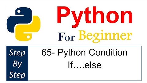 65 - conditional statements in Python