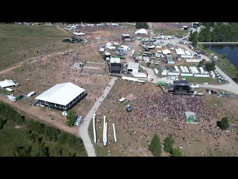 Blue Ridge Rock Fest From Above On Friday Mid Day Outside Of Danville Va Youtube
