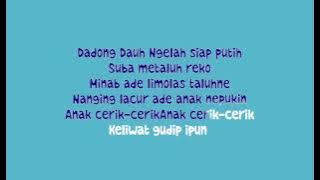 Lagu Dadong Dauh Lirik