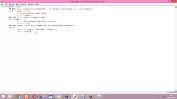 ALGORITMA REKURSIF MENENTUKAN BILANGAN FAKTORIAL
