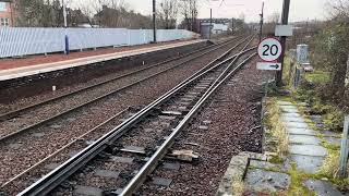 Trains at Slateford Railway Station Edinburgh 9 Dec 23