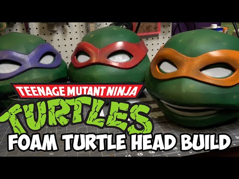 DIY NInja Turtle Shell Tutorial Part 2- Painting. TMNT Costume Made from  EVA Foam Templates. 