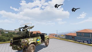 Ukraine Long Range Anti-Air Missile Destroyed 2 Russian TU-95 Bomber Plane - ARMA 3