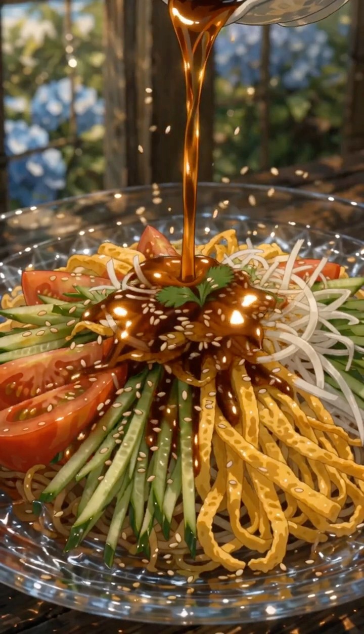 冷やし中華 / Cold Ramen Salad - YouTube