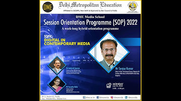 Session Orientation Programme - SOP 2022 - Digital in Contemporary Media