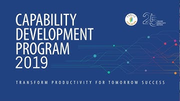 Public Training Program 2019 : Capability Developement