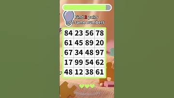 📏Brain exercise l Spot the Equal Numbers