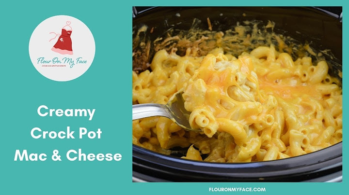 Slow cooker mac and cheese with velveeta and cream cheese