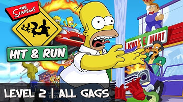 The Simpsons Hit And Run - Level 2 All Gags [Collectible Guide]