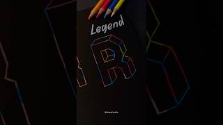 How to draw letter “R”. #howtodraw #art #drawing #artist #shorts