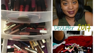 Lipstick Declutter PART ONE 2017 | AshleyNichelle 💄👄