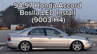94-97 Honda Accord Boslla LED Install (9003/H4: JDM Depo Headlights) 1997 Acura Integra Headlight Bulb Size