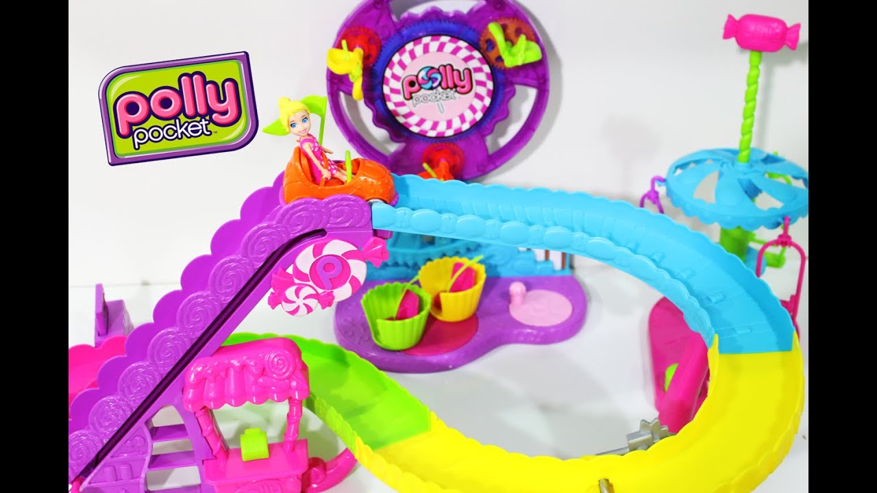 Parque da Polly Montanha Russa - Brinquedo da Polly Pocket em Portugues 