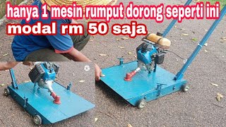 TESTING MESIN RUMPUT DORONG MODEL BARU // push lawn mower