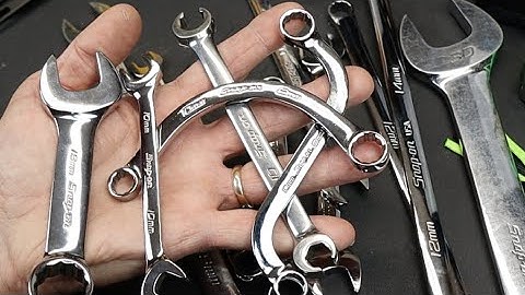 Snap On Wrenches: Variations on a theme of S-shape, Half-moon, Stubby, Thin, Ratcheting, 4-way, Box