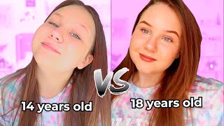 MY EVERYDAY MAKEUP ROUTINE VS TRYING TO LOOK OLDER!!!! Ruby Rube