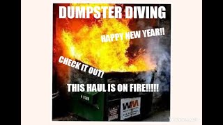 DUMPSTER DIVING - NEW YEARS TRASH HAUL!!! WE FILLED THE CAR UP!! PART 1