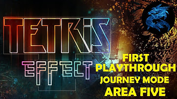 Tetris Effect - Journey Mode First Playthrough Area Five (Beginner)