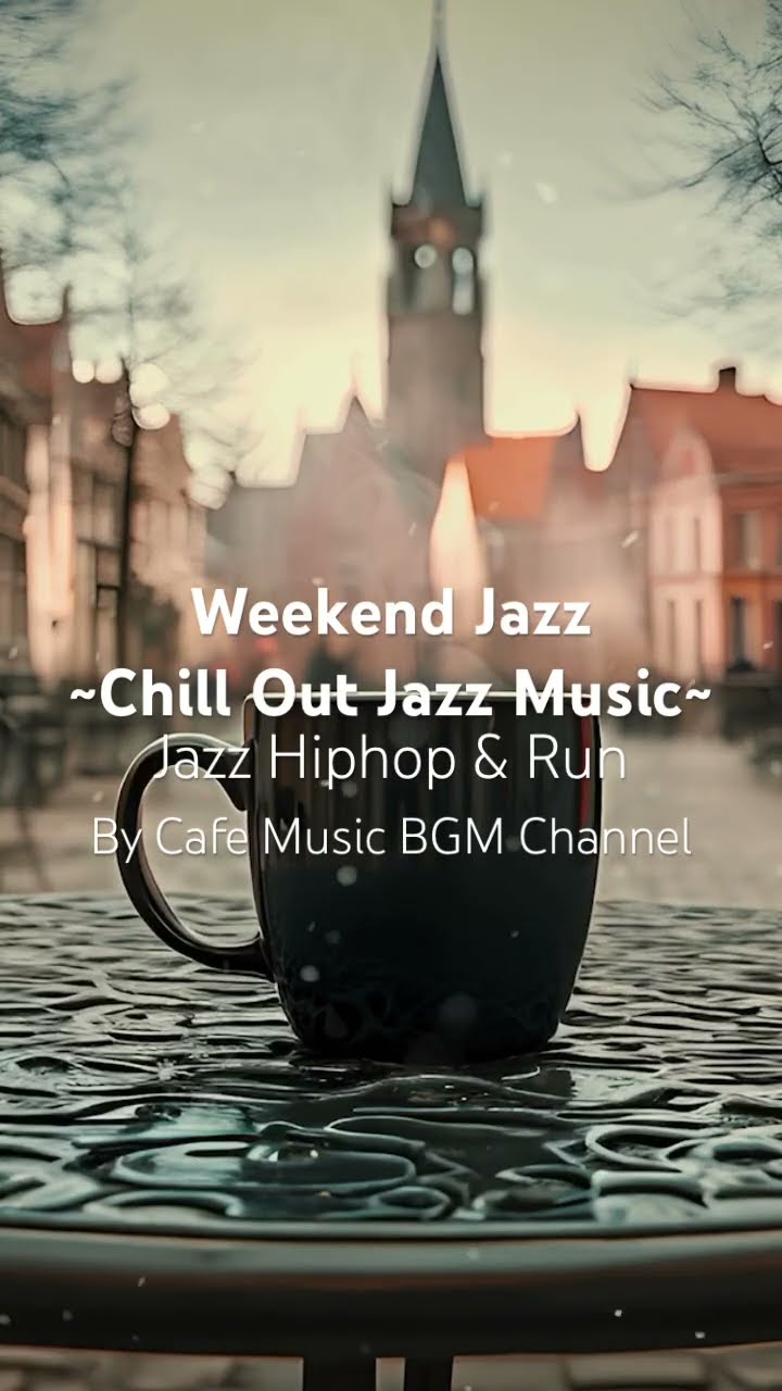 Lost in the Sound of #SmoothJazzHiphop While Enjoying a #QuietMorning Coffee in a Misty #TownSquare