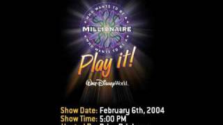 (3 of 3) Millionaire - Play It! Full show recording (Walt Disney World)