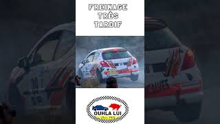 Freinage très tardif Rallye du Bas Vivarais 2023