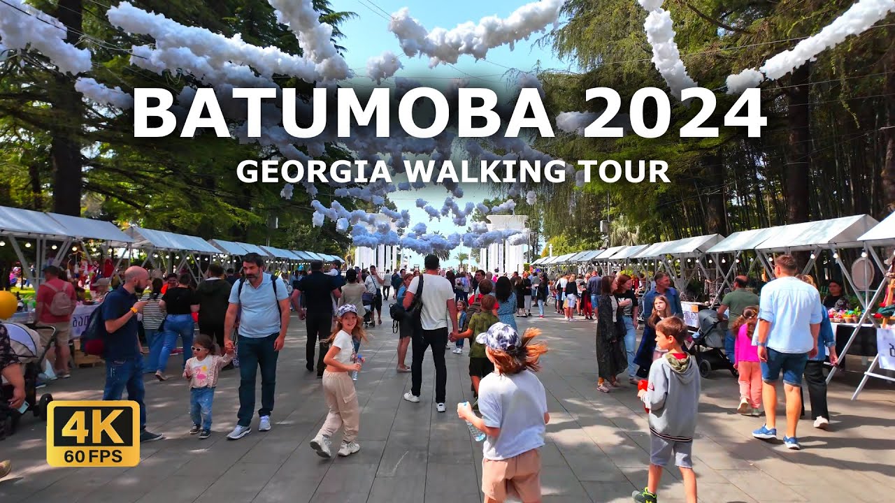 BATUMOBA 2024 Batumi Georgia walking tour 4K 60 FPS