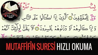 Mutaffifin Suresi Hızlı Okuma (Kuran-ı Kerim Sureleri)