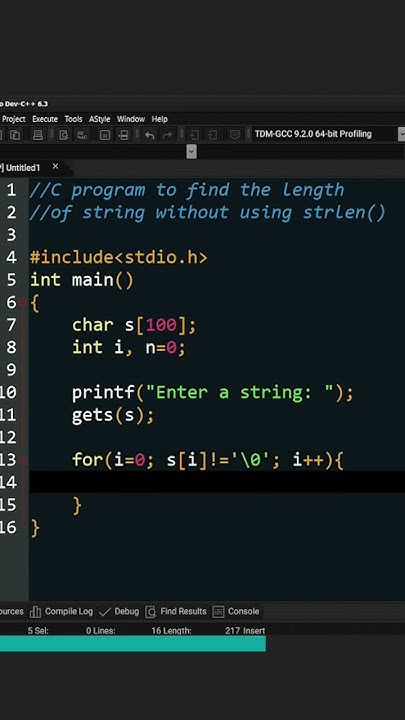 C Program to find the length of a string without using strlen ...
