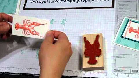 Stampin' Up! quick and easy hand-stamped thank you...