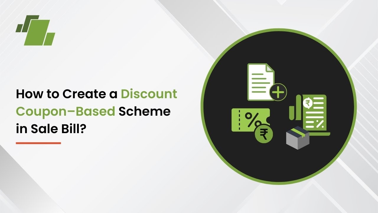 How to Create a Discount Coupon–based Scheme in Sale Bill ? - YouTube