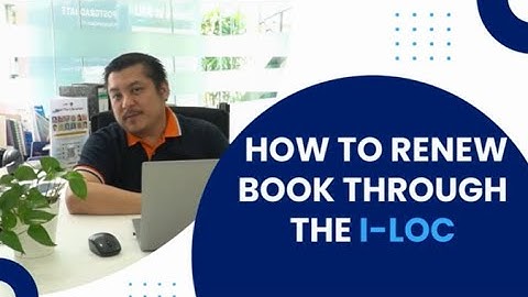 Tutorial: How to Renew Library Book through i-LOC
