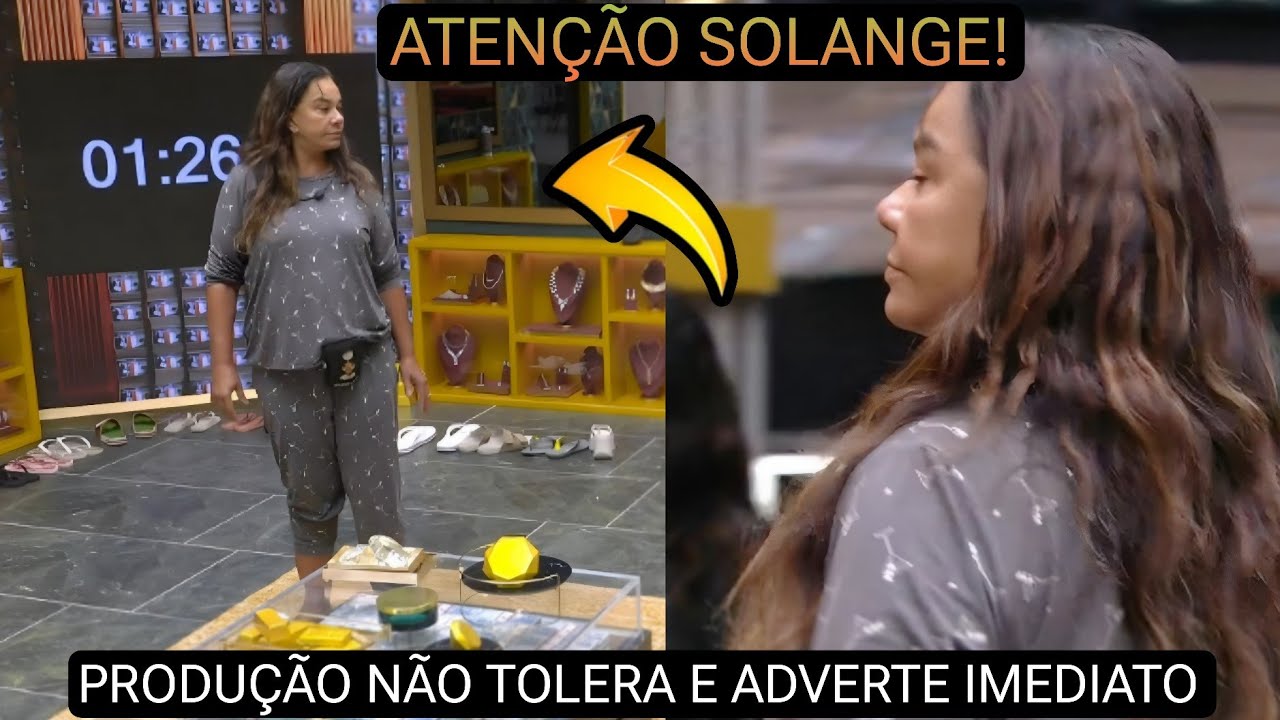 BBB 26: PRODUÇÃO INTERVÉM SOLANGE QUEBRA PROTOCOLO DO PROGRAMA APÓS CITA ALGO GRAVE ENVOLVENDO O...