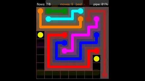 Flow Free - 9X9 Level 27 Mania Walkthrough