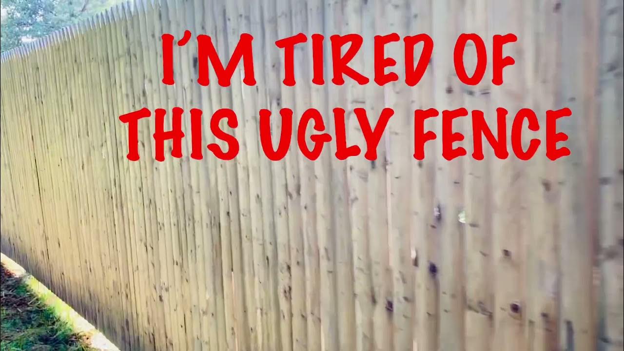 HOW TO BEAUTIFY AN UGLY FENCE DIY FENCE ART BACKYARD UPGRADE YouTube