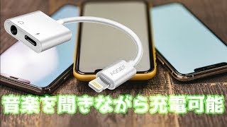 超便利 AQQEF iPhone イヤホン変換アダプター