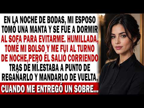 🌙En la noche de bodas,💔mi esposo se refugió👜en el sofá. tomé mi bolso y me fui sola...
