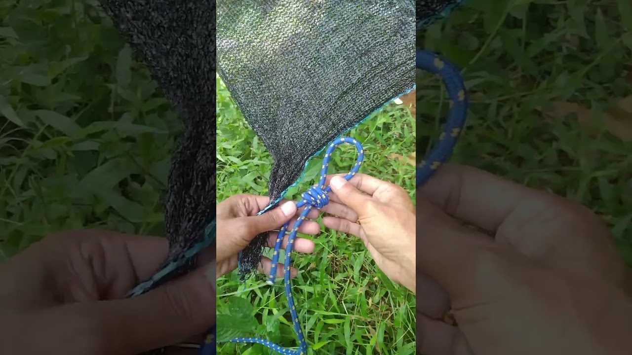 Узел для завязывания угла брезента - Узел для завязывания угла палатки