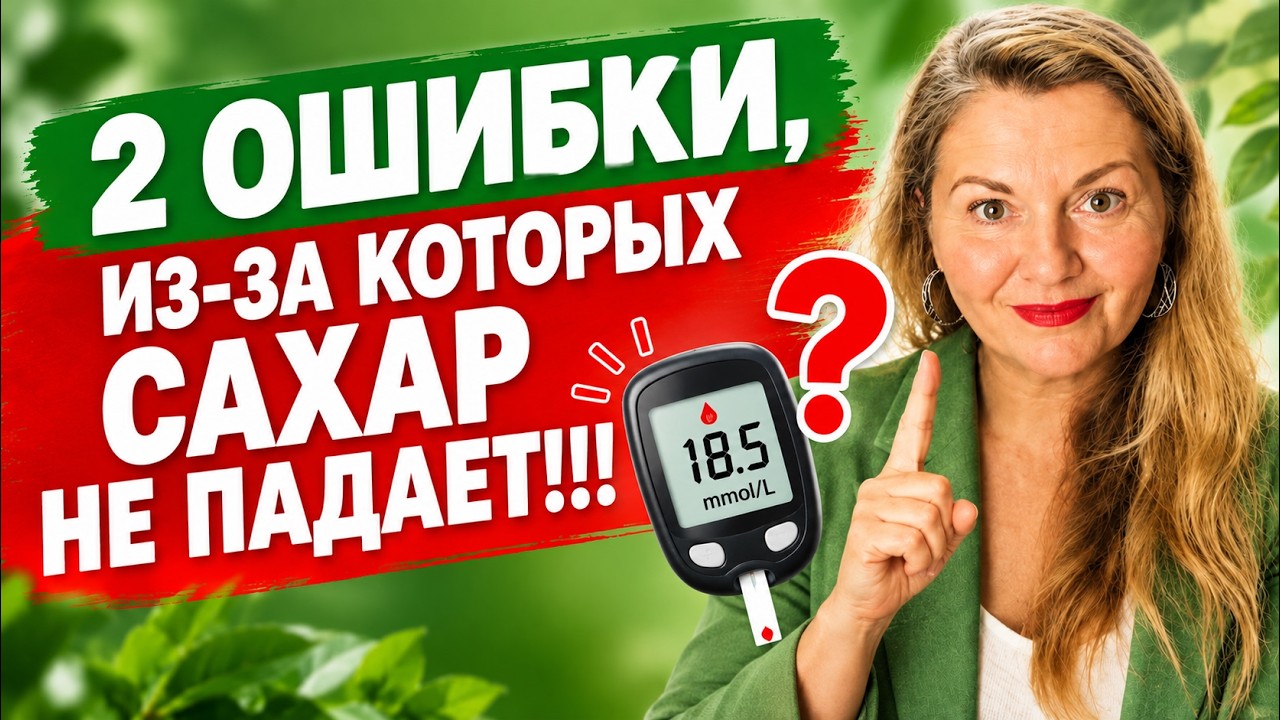 2 ОШИБКИ, ИЗ-ЗА КОТОРЫХ САХАР НЕ ПАДАЕТ!