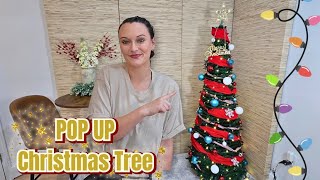 🎄 Dolicer 6FT Pop-Up Christmas Tree Review | Easy Setup with Lights, Remote & 115-Piece Decor Kit