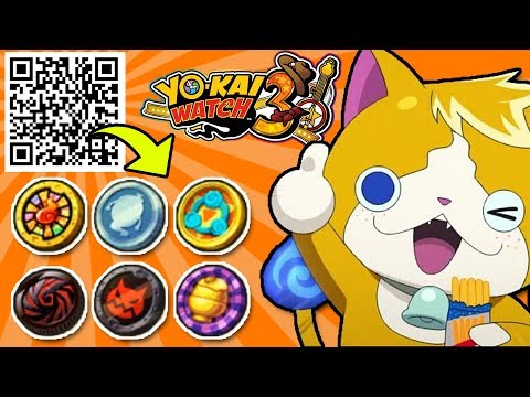 100+ QR Codes For RARE CRANK-A-KAI COINS In Yo-kai Watch 3